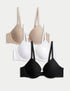 Marks & Spencer"3pk Wired Plunge T-Shirt Bras A-E"